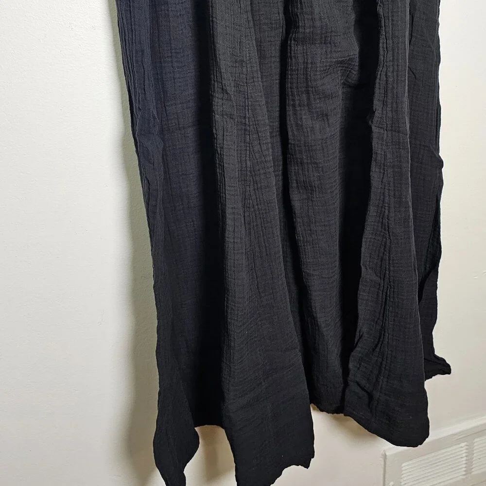 ANTHROPOLOGIE Celandine Strapless Smocked DW Maxi Dress /Black/ Size L -98212269 - Picture 6 of 10